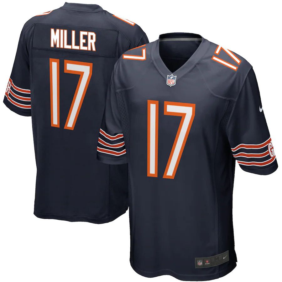 Men Chicago Bears #17 Anthony Miller Nike Navy Game Player NFL Jersey